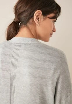 Next LONGLINE - Strickjacke - Grey -Next e537388519404fcd8df87b45fa82b05c