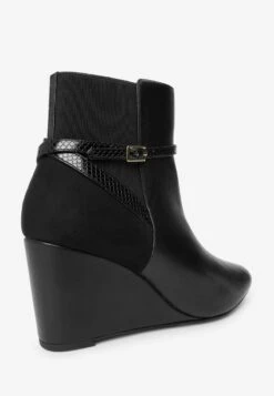 Next FOREVER COMFORT STANDARD - Keilstiefelette - Black -Next e97f0464bd254d909c357a63d618bfd7