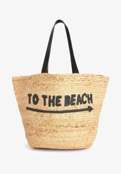 Next SLOGAN SHOPPER - Shopping Bag - Natural -Next ea276b5dfbd84c059df028a37daa4534