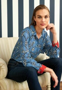 Next LONG SLEEVED TEXTURE STANDARD - Hemdbluse - Blue -Next eab8f9ec733a403c9ee8861aba9b58a7