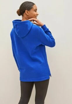 Next ACTIVE SPORTS LONGLINE - Kapuzenpullover - Bright Blue -Next ec9173f9757e46f78f30d4f9f4b61b35