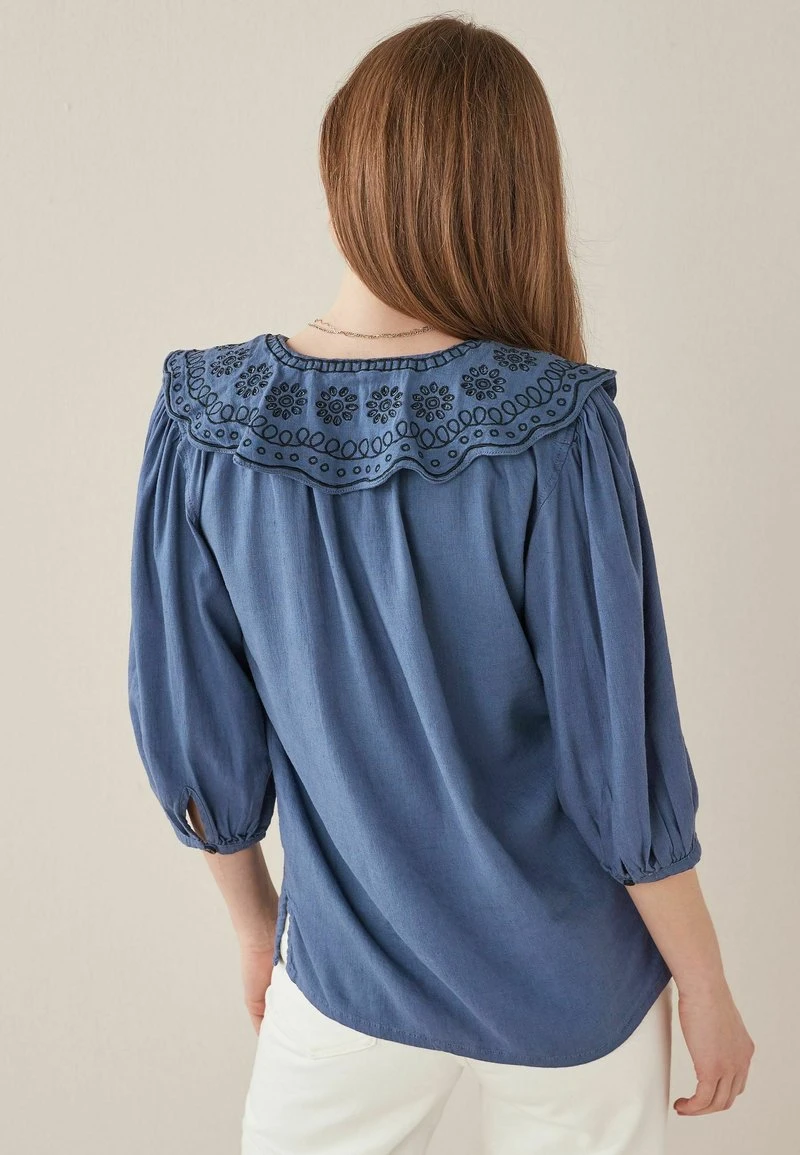 Next BLEND EMBROIDERED COLLAR - Bluse - Blue 2 Next BLEND EMBROIDERED COLLAR - Bluse - Blue – Bild 2