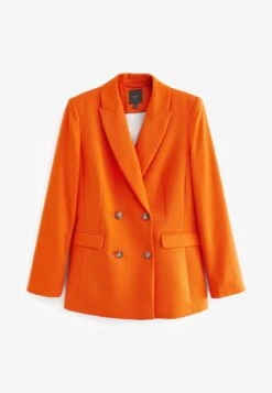 Next TAILORED DOUBLE BREASTED TEXTURED STANDARD - Blazer - Orange -Next eebe8a4a77bc42ec821f7ec57b11e22f