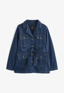 Next LONGLINE BELTED UTILITY STANDARD - Trenchcoat - Rinse Blue -Next f0fe81b31c7d4161a97f88151706aa3f