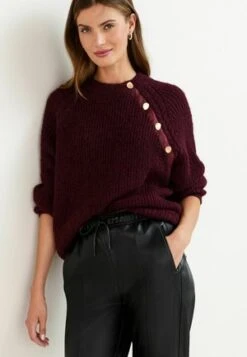 Next GEM BUTTON STANDARD - Strickpullover - Pink -Next f2a6d426d2dd47a5b196400ad9f14530