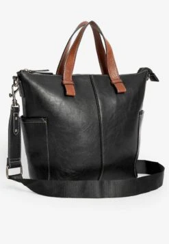 Next CONTRAST STRAP HANDHELD - Shopping Bag - Black -Next f34d9599a7ae4f40a8a224fc553fb4f6