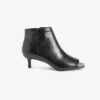 Next FOREVER COMFORT OPEN TOE KITTEN HEEL STANDARD - Ankle Boot - Black