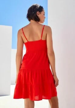 Next TIERED STANDARD - Freizeitkleid - Red -Next f52354917fcb4e06822a66b4570bb317