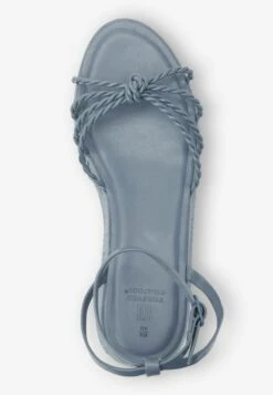 Next FOREVER COMFORT KNOT DETAIL STANDARD - Keilsandalette - Blue -Next f5d2f43f26b249cda27d555719fc0db2