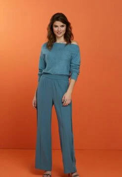 Next HIGH WAIST STANDARD - Stoffhose - Blue