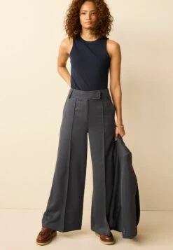 Next ROUND NECK STRETCH STANDARD - Top - Blue