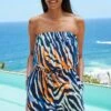 Next BANDEAU BOOBTUBE - Jumpsuit - Blue Zebra