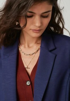 Next PONTE STANDARD - Kurzmantel - Blue -Next f965e9259f76427785d411587f6a07f7