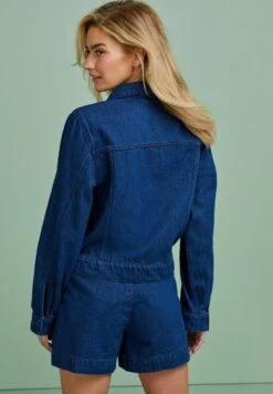 Next BUTTON DETAIL - Jeansjacke - Rinse -Next fa50fc4946bf404cb84de8ae34892e5f