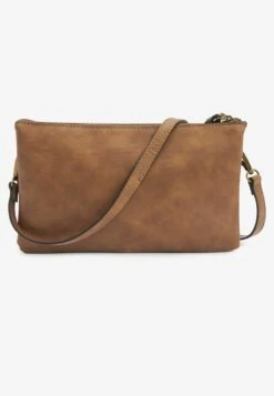 Next DOUBLE ZIP POCKET DETAIL - Umhängetasche - Tan Brown -Next fa5c3d5c0fc546bc900066746694a9df