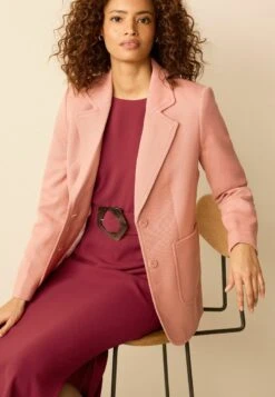 Next POCKET DETAIL SINGLE BREASTED STANDARD - Kurzmantel - Pink -Next fb337b7f86034859b51cc5e9b6b9d252