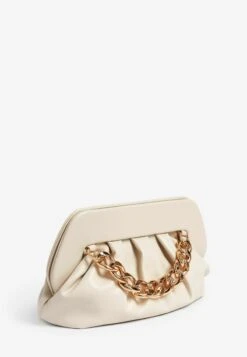 Next CHAIN DETAIL STANDARD - Clutch - Bone Cream -Next fb8f24bd63f04aab822c231903cd53c7