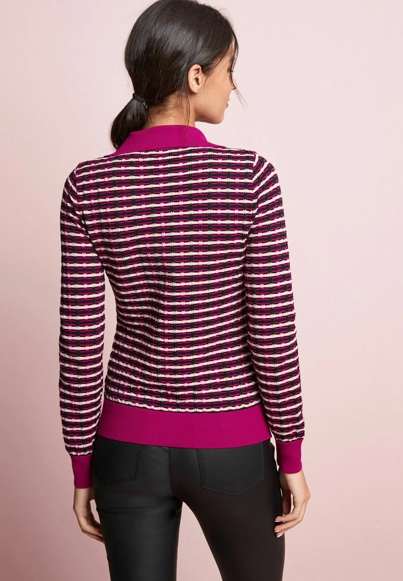 Next GEM BUTTON GEOMETRIC STANDARD - Strickpullover - Pink 3 Next GEM BUTTON GEOMETRIC STANDARD - Strickpullover - Pink – Bild 3