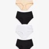 Next RICH KNICKERS 4 PACK MIDI - Slip - Black/white/nude