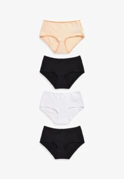 Next RICH KNICKERS 4 PACK MIDI - Slip - Black/white/nude