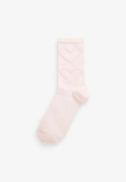 Next 5 PACK - Socken - Pink White Heart -Next feb5d4dc0c204736a201a3bd8fdd6955