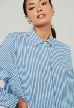 Next OVERSIZE - Hemdbluse - Blue -Next ffb7be1cddee41b9a2ac0bcfe2b7b388